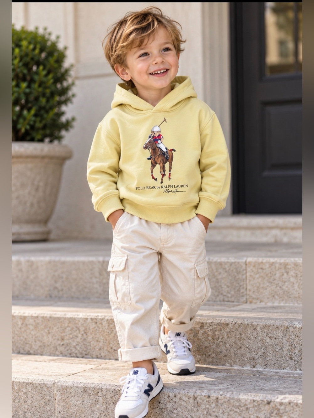 ❤️Polo Ralph Lauren Boys Bear Hoodie size 3T price firm!